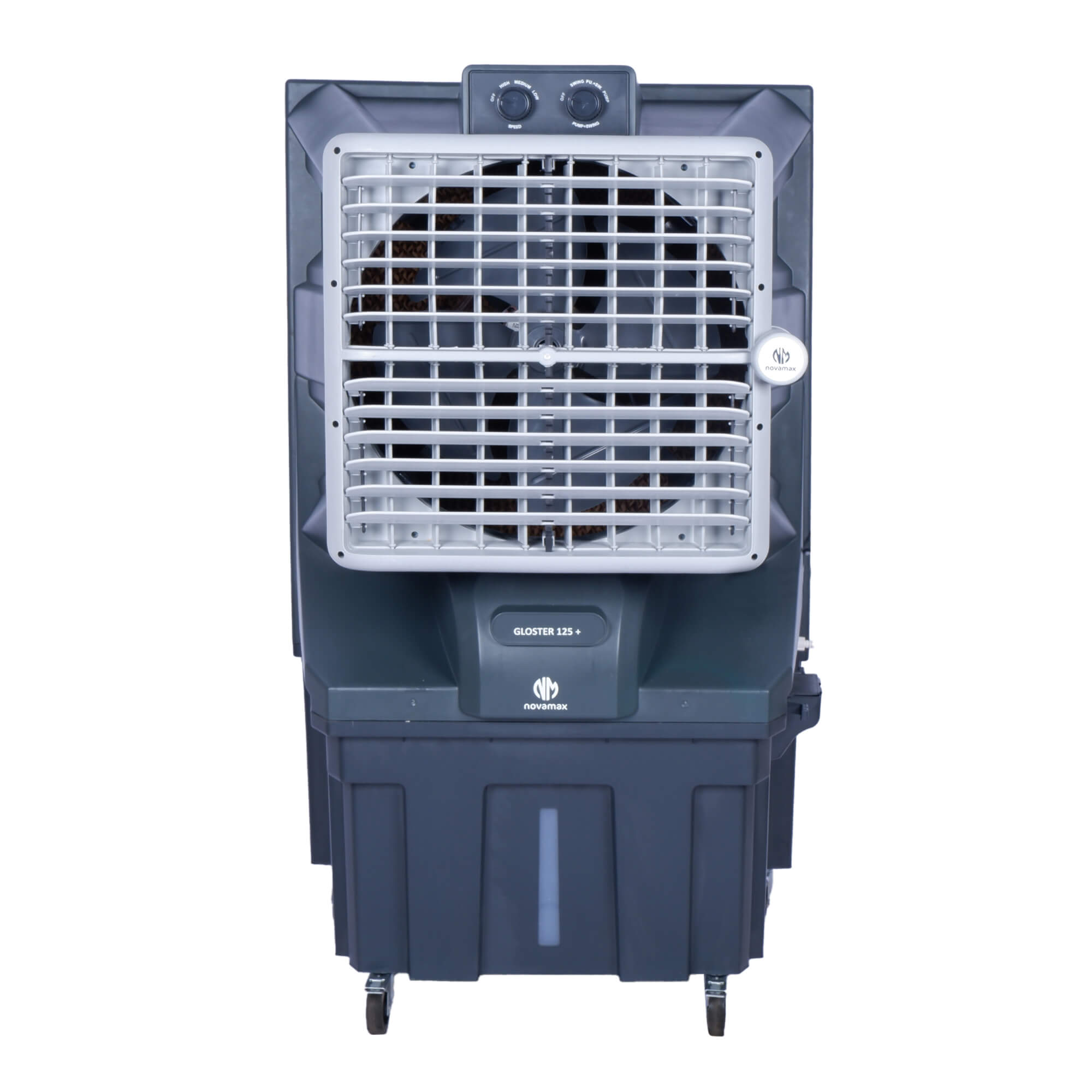 GLOSTER 125Plus (Grey, Gloster 125 L Desert Air Cooler With Powerful Air Throw, Honeycomb Cooling & Auto Swing Technology)