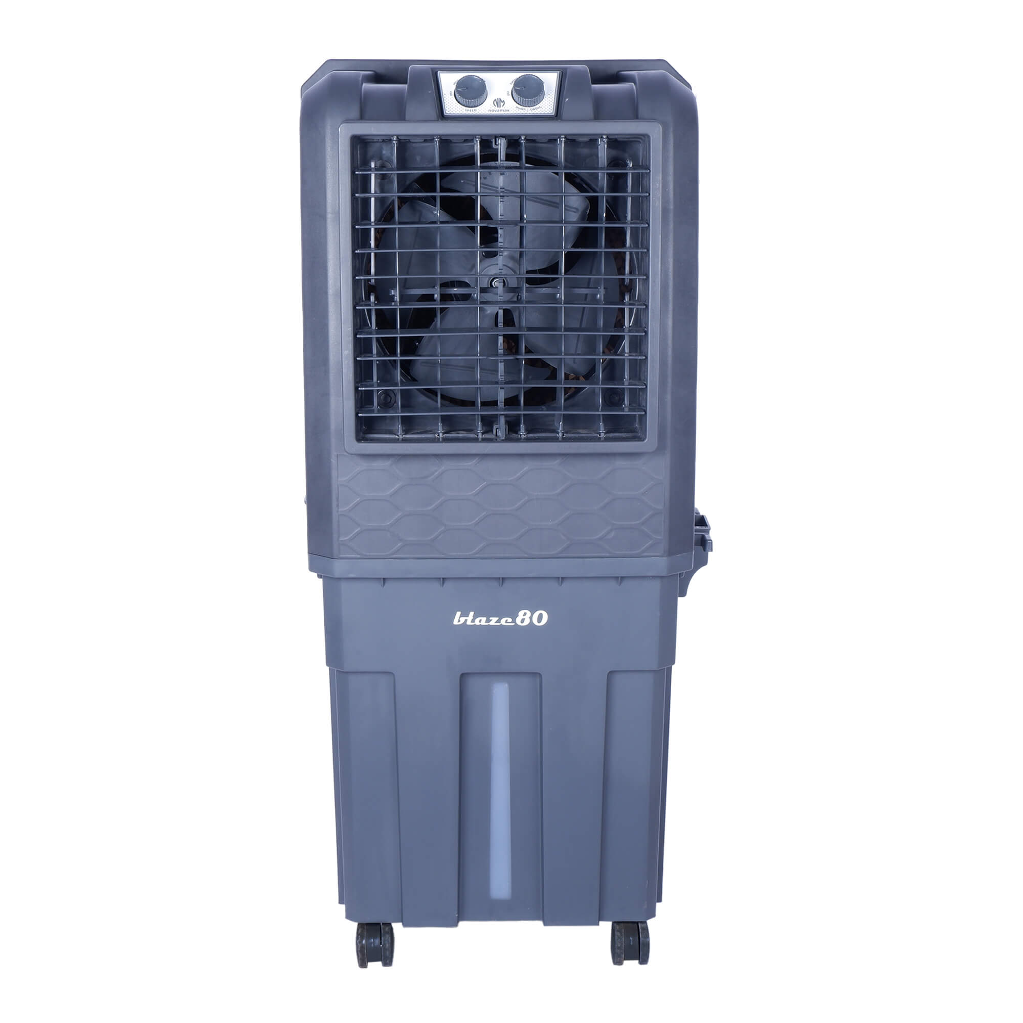 Novamax 80 L Room/Personal Air Cooler  (Grey, Blaze With Honeycomb Cooling Technology)