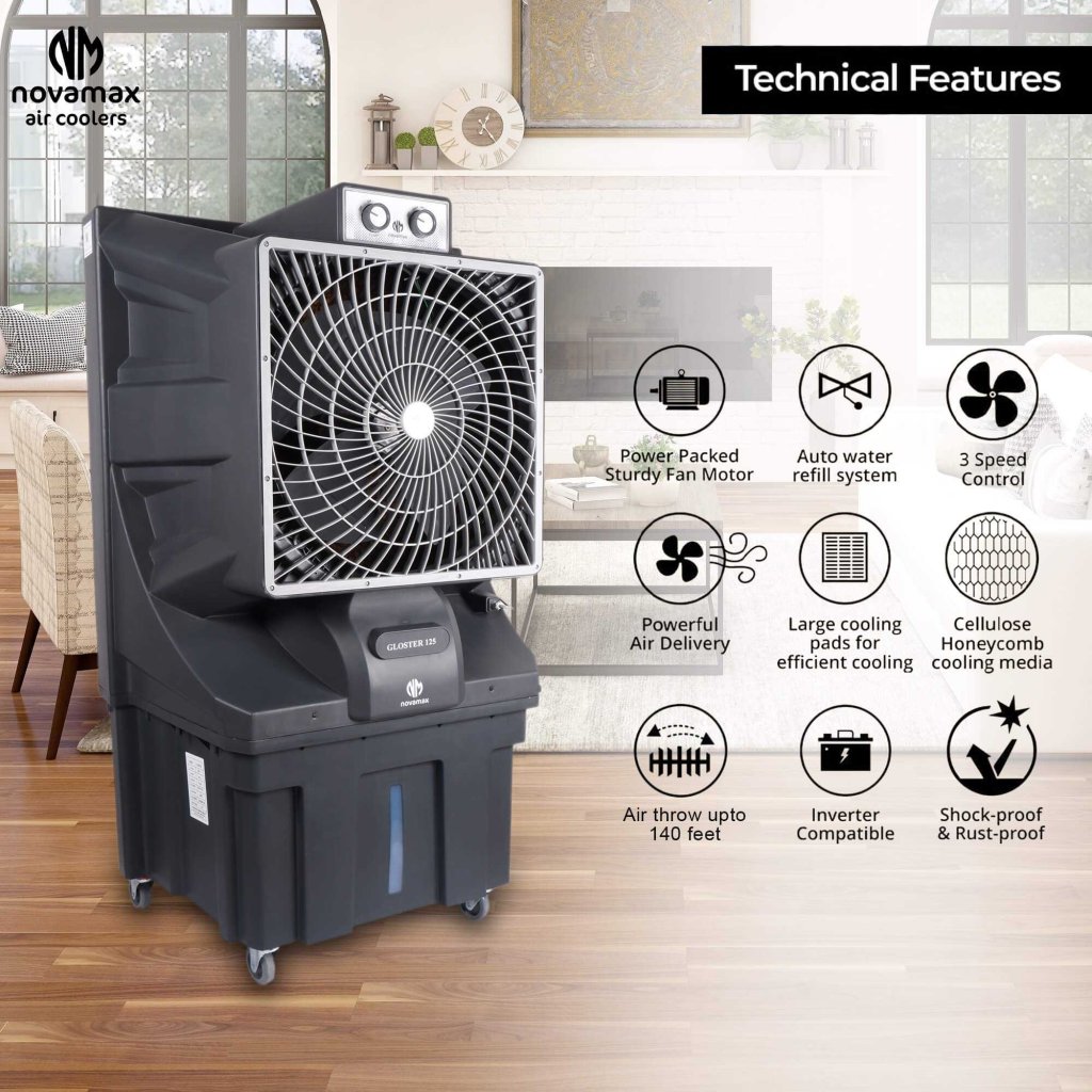 Novamax Gloster 125 L Commercial Air Cooler — photo 3