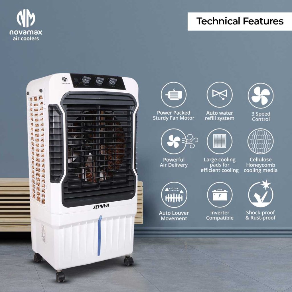 Novamax Zephyr 90 L Desert Air Cooler — photo 4